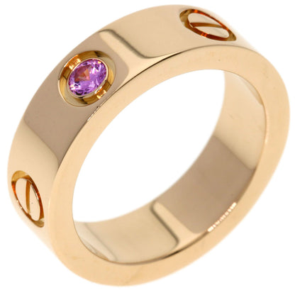 CARTIER love ring pink sapphire # 50 Ring K18 Pink Gold Ladies [Used]