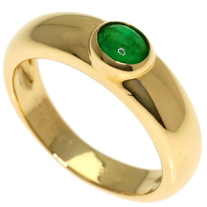 Chaumet Anneau Emerald Cabochon Ring K18 Yellow Gold Ladies [Used]