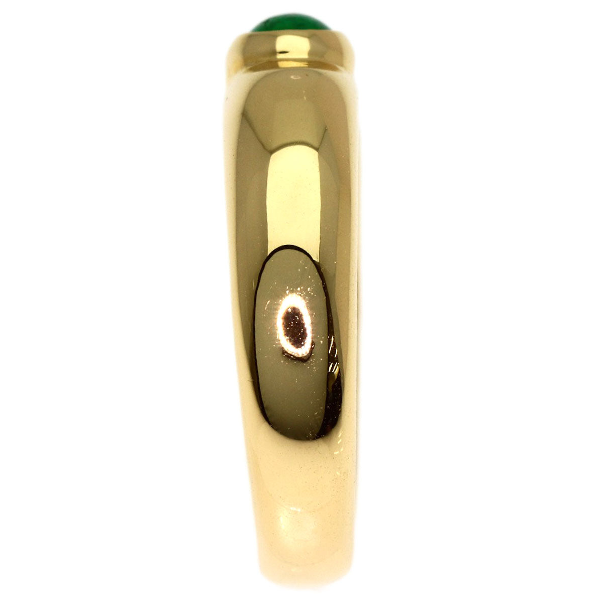 Chaumet Anneau Emerald Cabochon Ring K18 Yellow Gold Ladies [Used]
