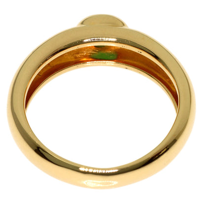 Chaumet Anneau Emerald Cabochon Ring K18 Yellow Gold Ladies [Used]