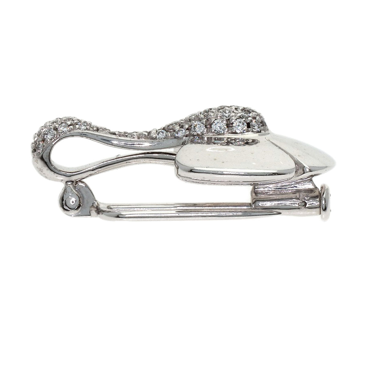 Chaumet Diamond Brooch K18 White Gold Ladies [Used]