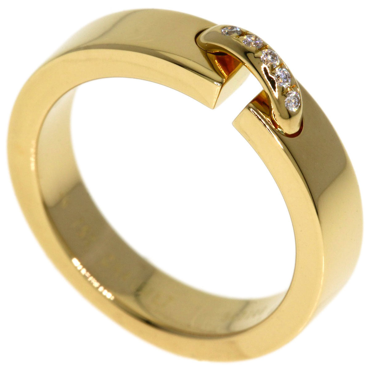Chaumet Lianne Evidence Diamond #46 Ring K18 Yellow Gold Ladies [Used]