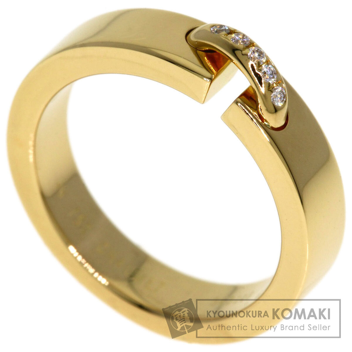 Chaumet Lianne Evidence Diamond #46 Ring K18 Yellow Gold Ladies [Used]