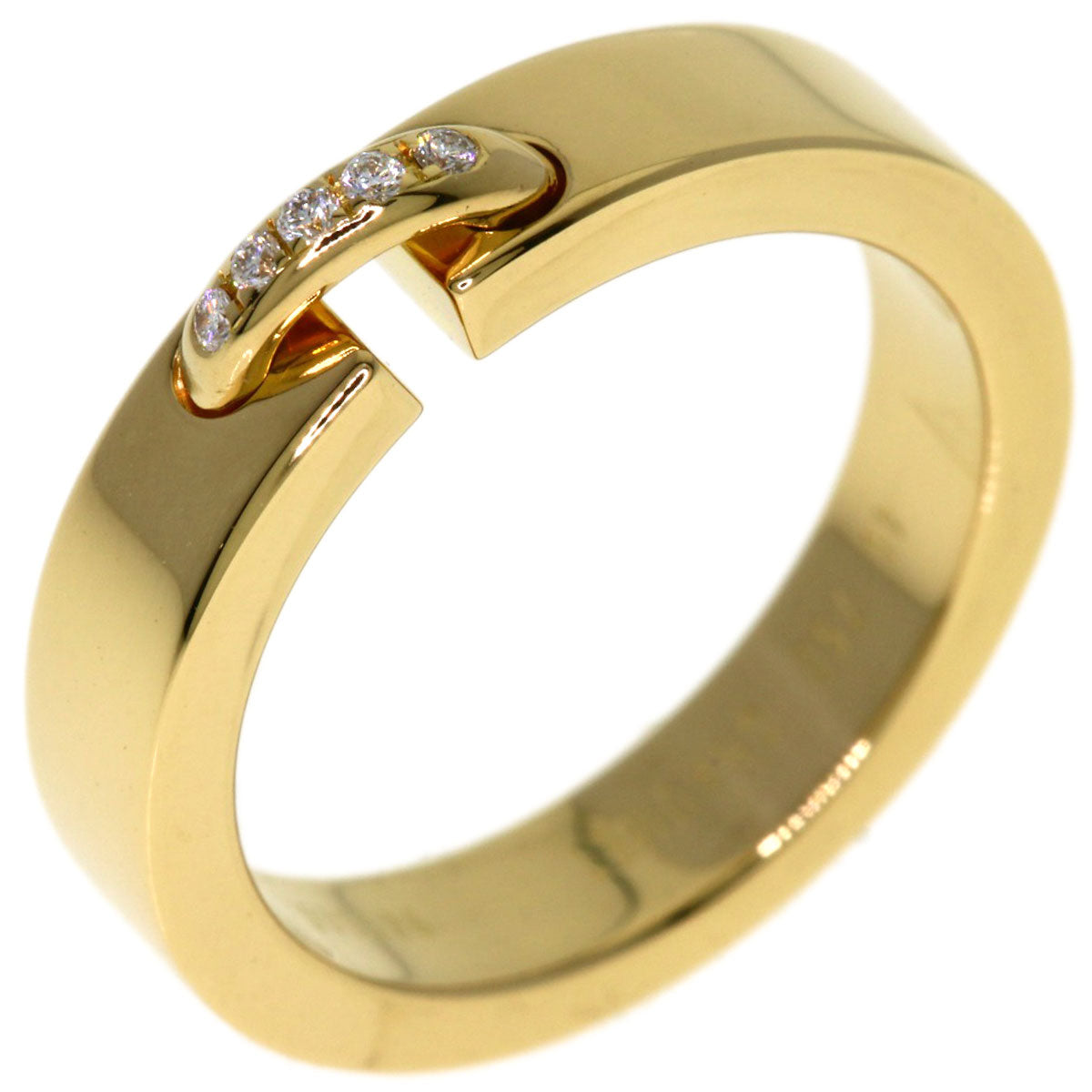 Chaumet Lianne Evidence Diamond #46 Ring K18 Yellow Gold Ladies [Used]