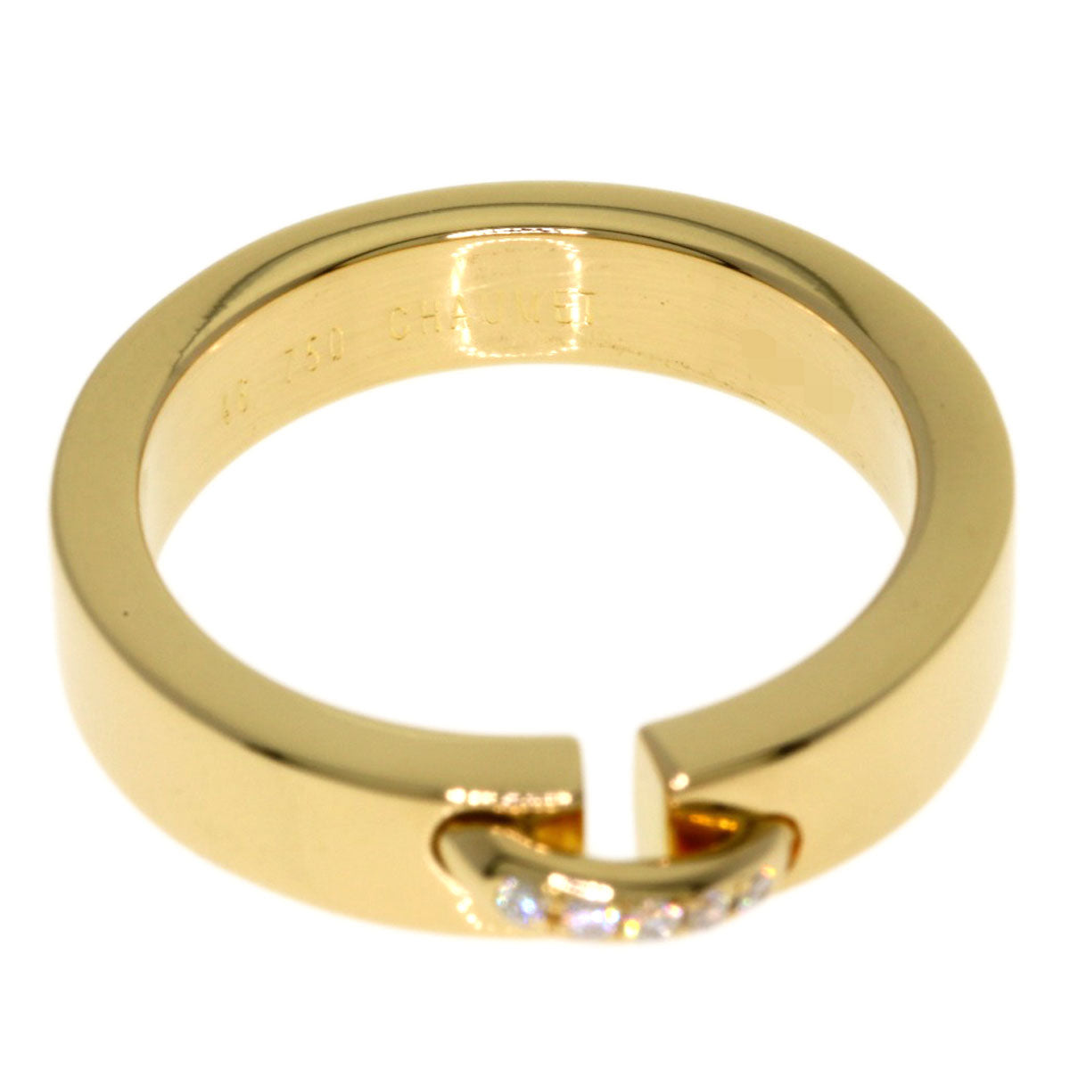 Chaumet Lianne Evidence Diamond #46 Ring K18 Yellow Gold Ladies [Used]
