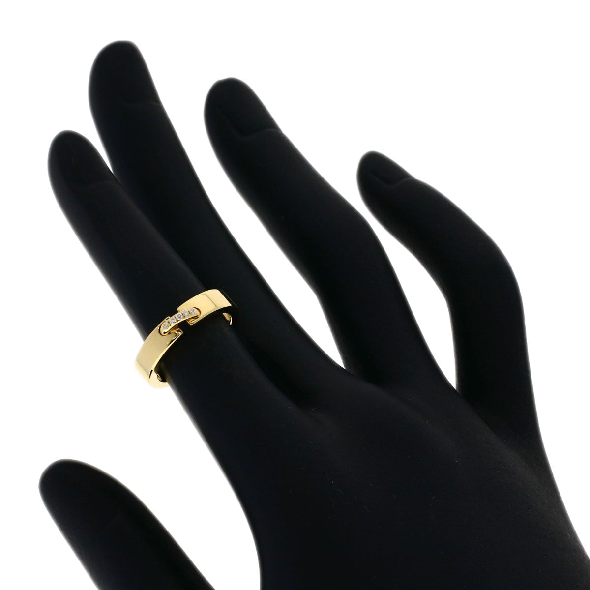 Chaumet Lianne Evidence Diamond #46 Ring K18 Yellow Gold Ladies [Used]