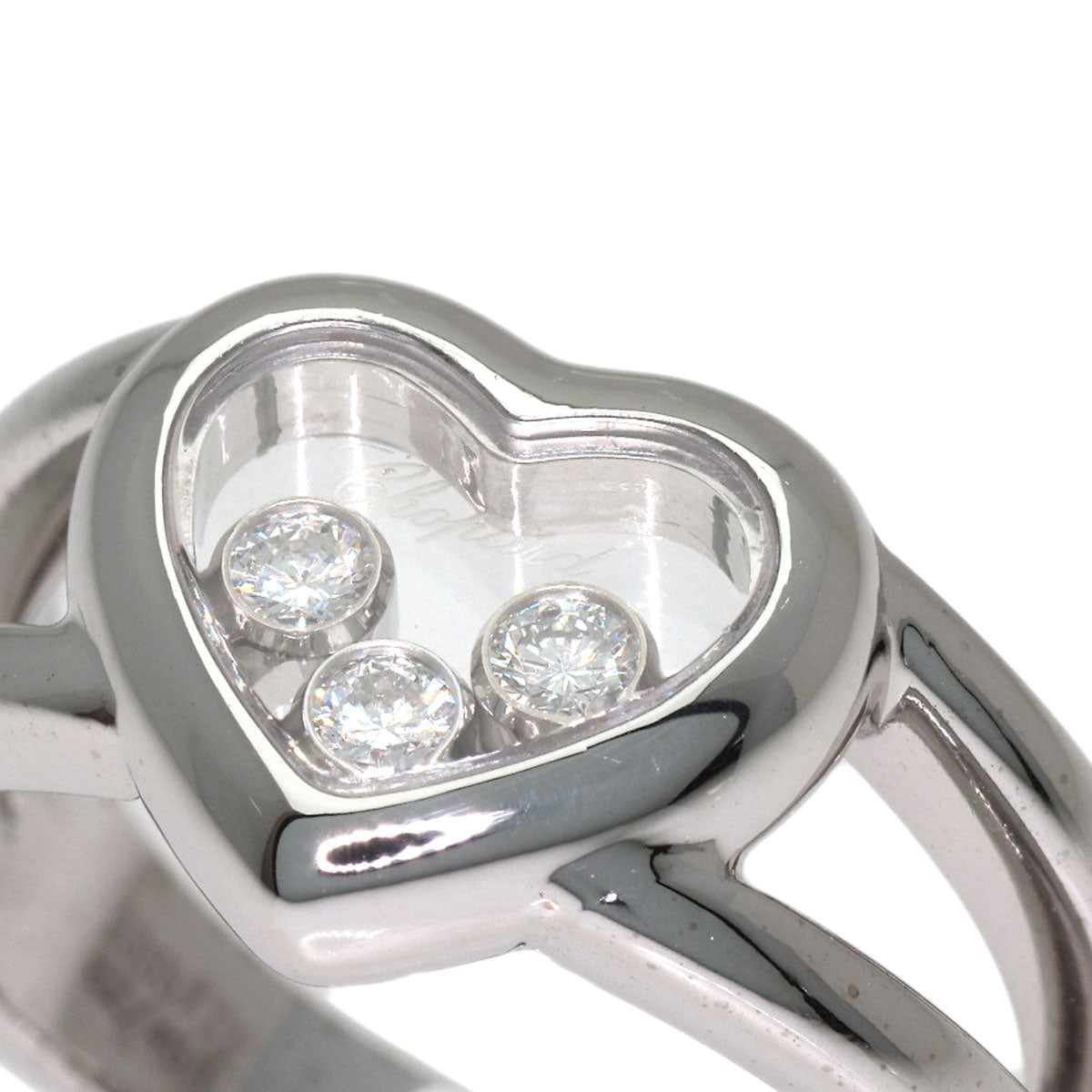 Chopard Happy diamond Ring K18 White Gold Ladies [Used]