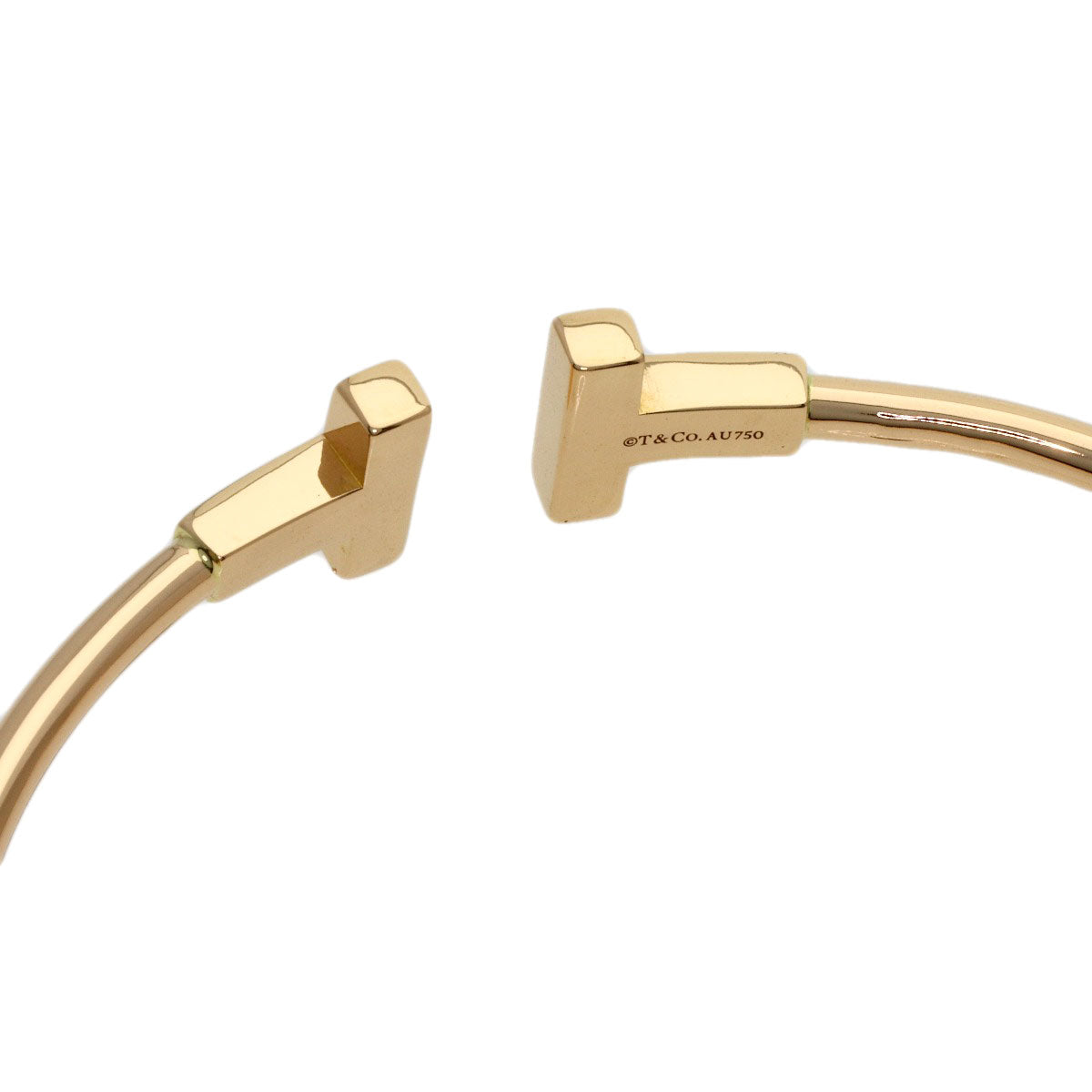 TIFFANY&Co. TWire Bracelet K18 Pink Gold Ladies [Used]