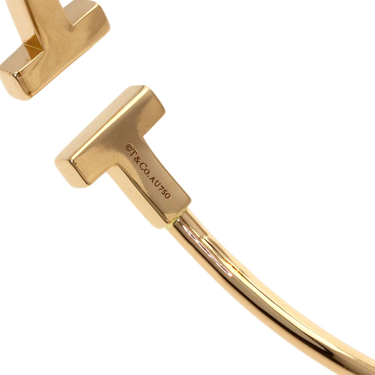 TIFFANY&Co. TWire Bracelet K18 Pink Gold Ladies [Used]