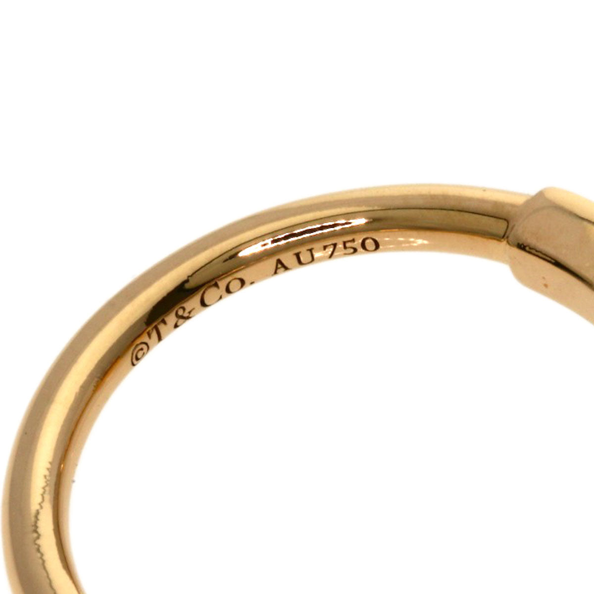 TIFFANY&Co. TWire Ring K18 Pink Gold Ladies [Used]