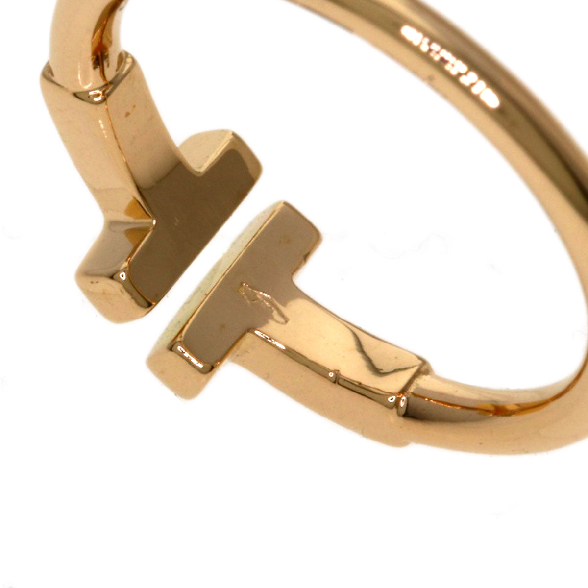 TIFFANY&Co. TWire Ring K18 Pink Gold Ladies [Used]