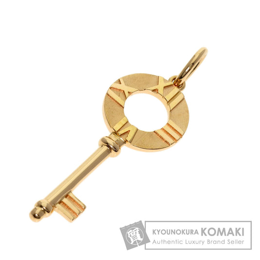TIFFANY&Co. Atlas key Pendant top K18 Pink Gold Ladies [Used]