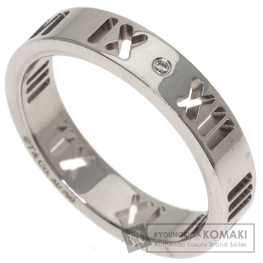 TIFFANY&Co. Atlas 4P Diamond Ring K18 White Gold Ladies [Used]