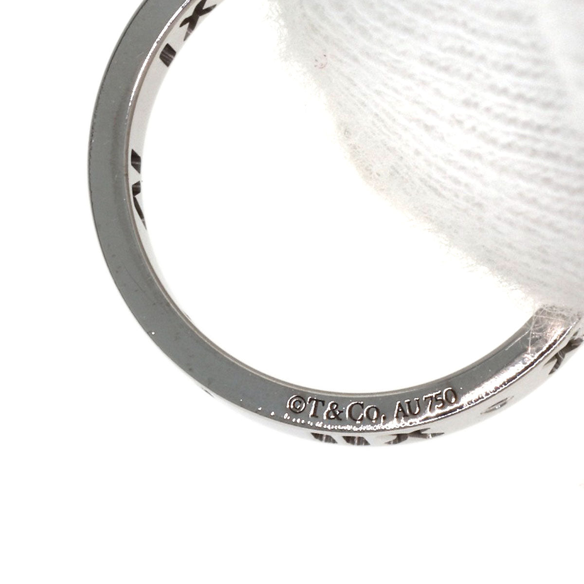 TIFFANY&Co. Atlas 4P Diamond Ring K18 White Gold Ladies [Used]