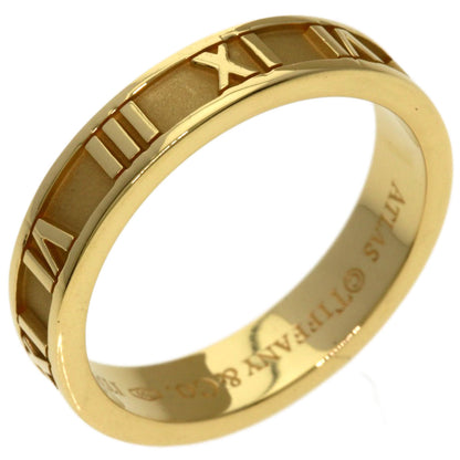 TIFFANY&Co. Atlas Narrow Ring K18 Yellow Gold Ladies [Used]