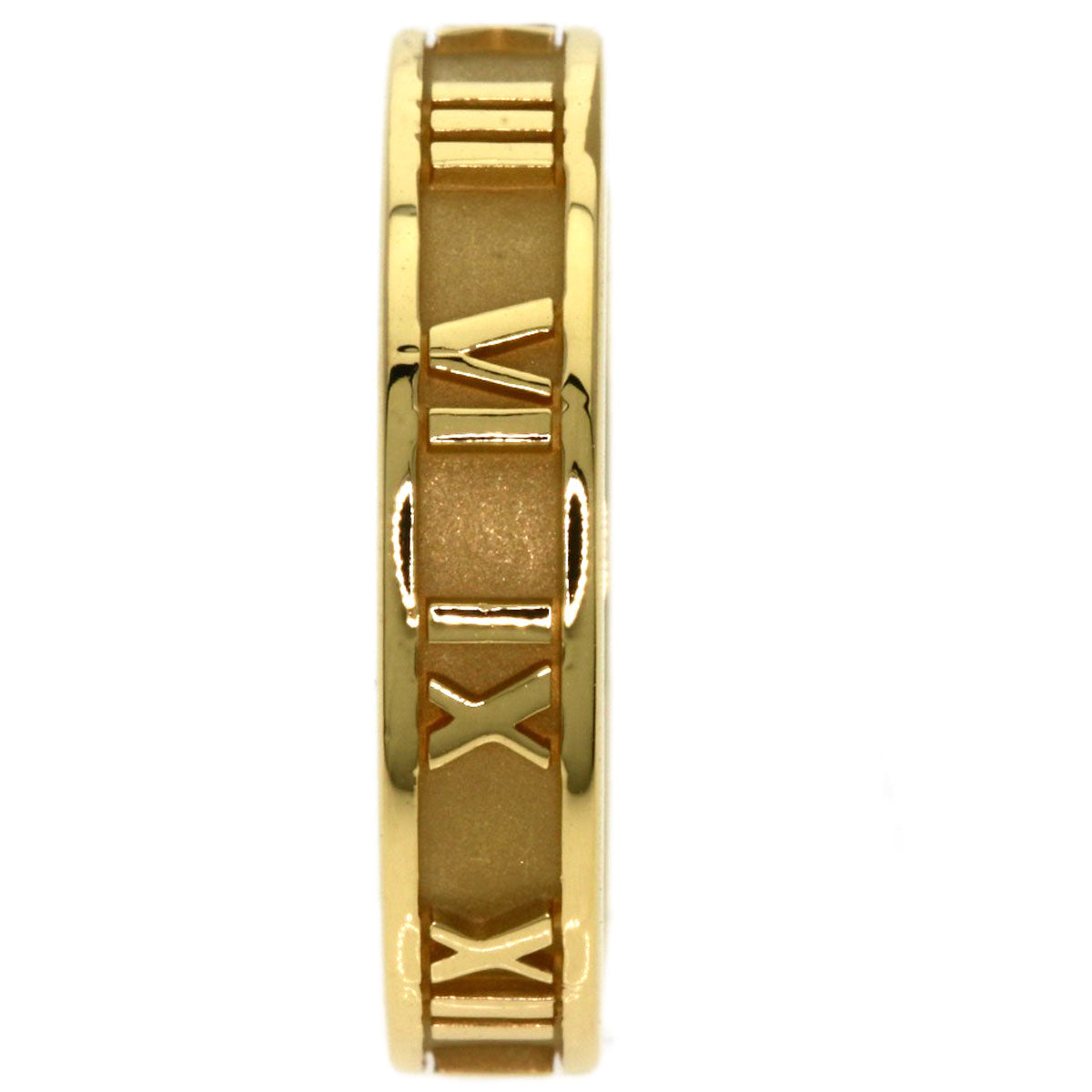 TIFFANY&Co. Atlas Narrow Ring K18 Yellow Gold Ladies [Used]