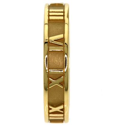 TIFFANY&Co. Atlas Narrow Ring K18 Yellow Gold Ladies [Used]