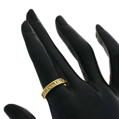TIFFANY&Co. Atlas Narrow Ring K18 Yellow Gold Ladies [Used]