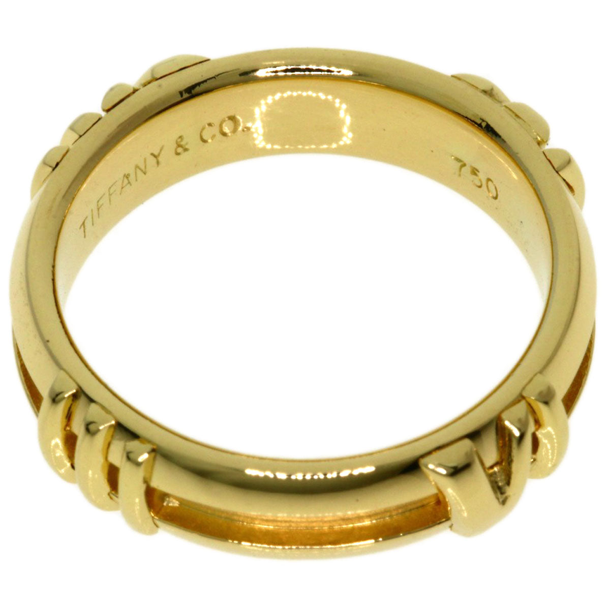 TIFFANY&Co. Atlas Ring K18 Yellow Gold Ladies [Used]