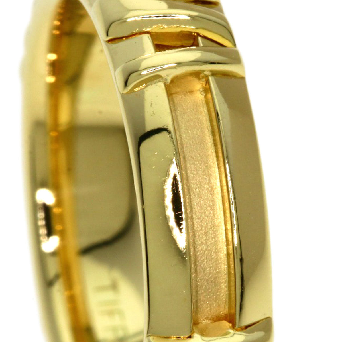 TIFFANY&Co. Atlas Ring K18 Yellow Gold Ladies [Used]