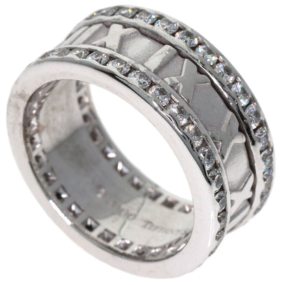 TIFFANY&Co. Atlas Edge Diamond Ring K18 White Gold Ladies [Used]