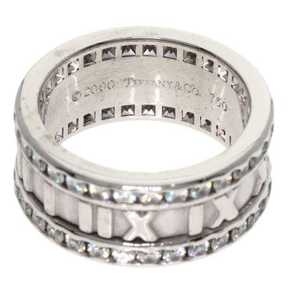 TIFFANY&Co. Atlas Edge Diamond Ring K18 White Gold Ladies [Used]