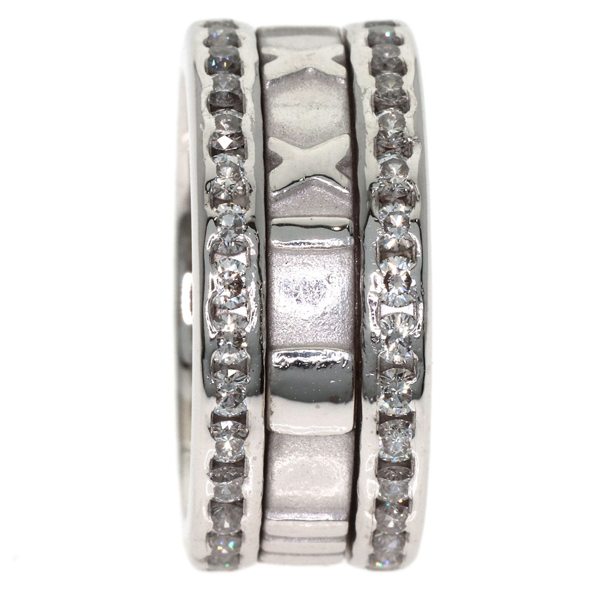 TIFFANY&Co. Atlas Edge Diamond Ring K18 White Gold Ladies [Used]