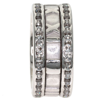 TIFFANY&Co. Atlas Edge Diamond Ring K18 White Gold Ladies [Used]