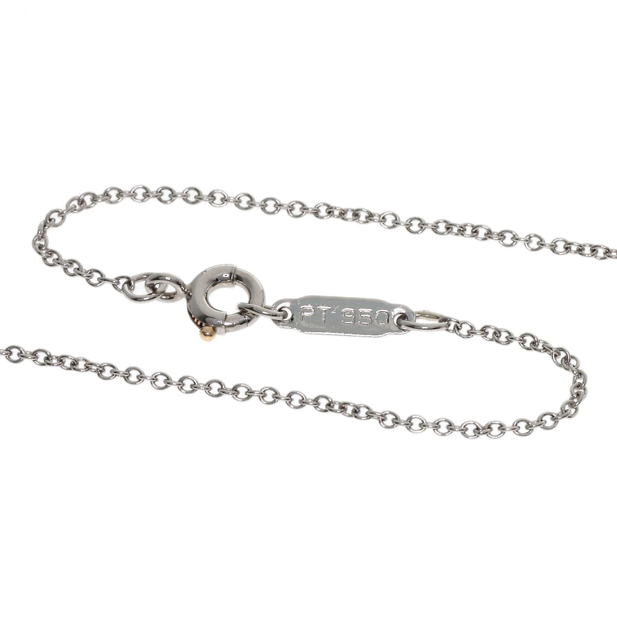 TIFFANY&Co. Dots Cross Diamond Necklace Platinum PT950 Ladies [Used]