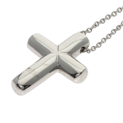 TIFFANY&Co. Dots Cross Diamond Necklace Platinum PT950 Ladies [Used]