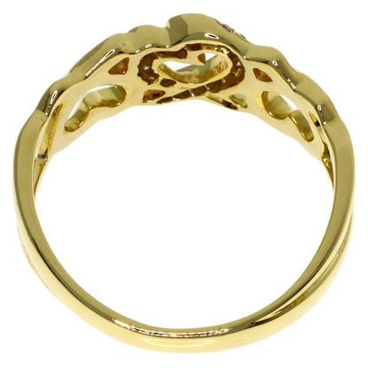 TIFFANY&Co. Triple Loving Heart Diamond Ring K18 Yellow Gold Ladies [Used]