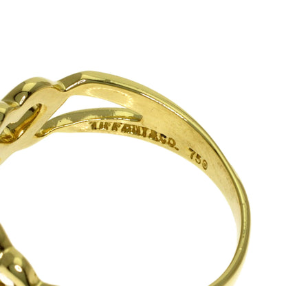 TIFFANY&Co. Triple Loving Heart Diamond Ring K18 Yellow Gold Ladies [Used]