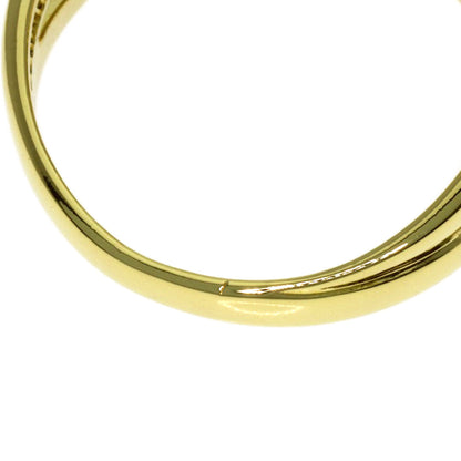 TIFFANY&Co. Triple Loving Heart Diamond Ring K18 Yellow Gold Ladies [Used]