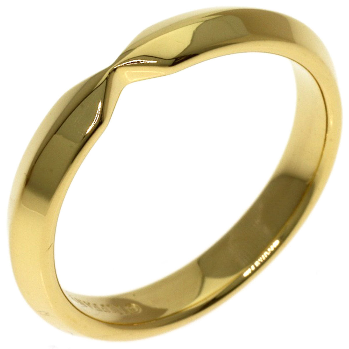 TIFFANY&Co. nesting narrow Ring K18 Yellow Gold Ladies [Used]