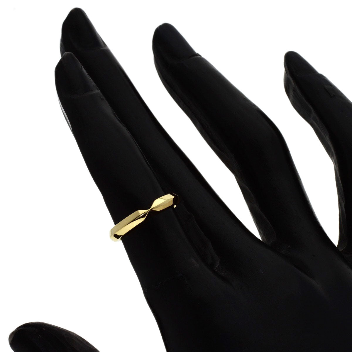 TIFFANY&Co. nesting narrow Ring K18 Yellow Gold Ladies [Used]