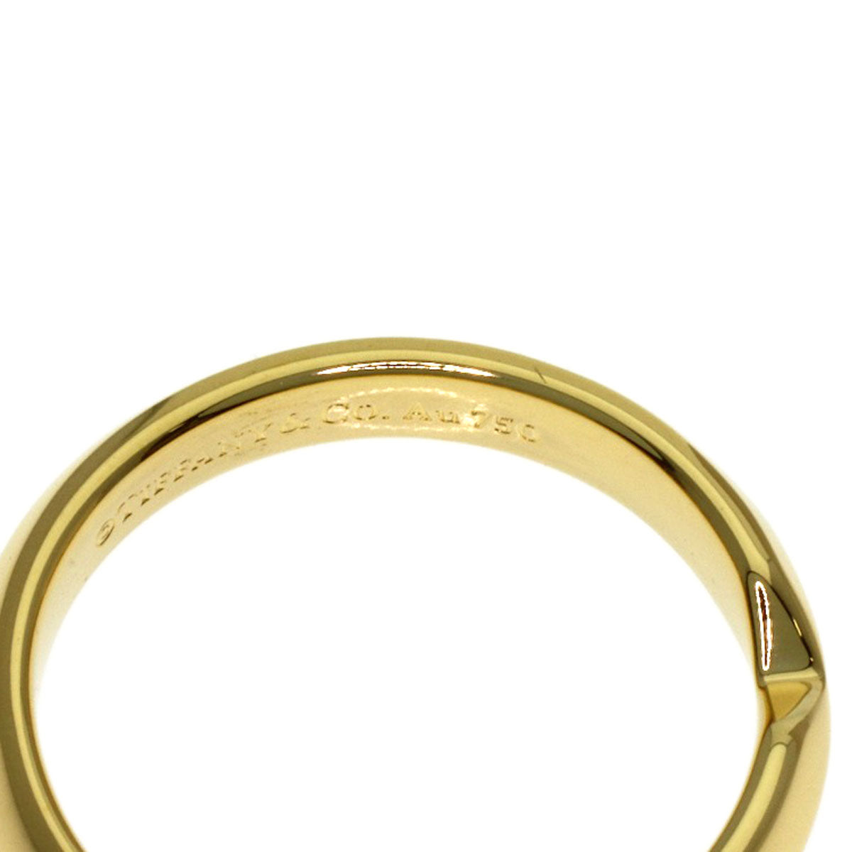 TIFFANY&Co. nesting narrow Ring K18 Yellow Gold Ladies [Used]