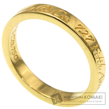 TIFFANY&Co. Notes narrow Ring K18 Yellow Gold Ladies [Used]