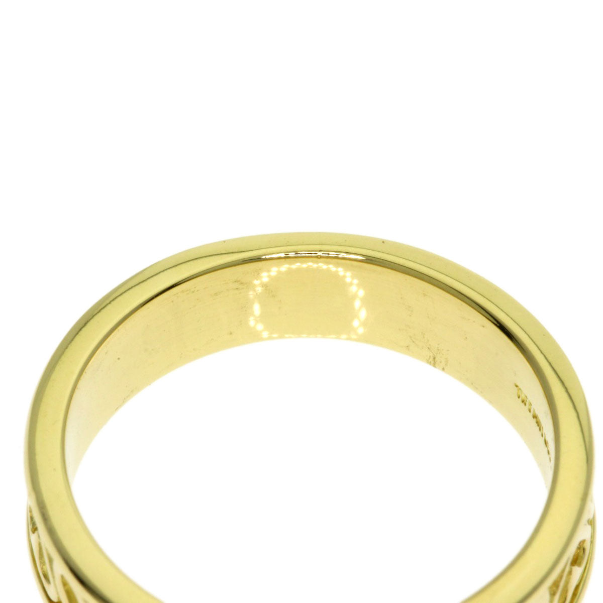 TIFFANY&Co. Cutout Heart Ring K18 Yellow Gold Ladies [Used]