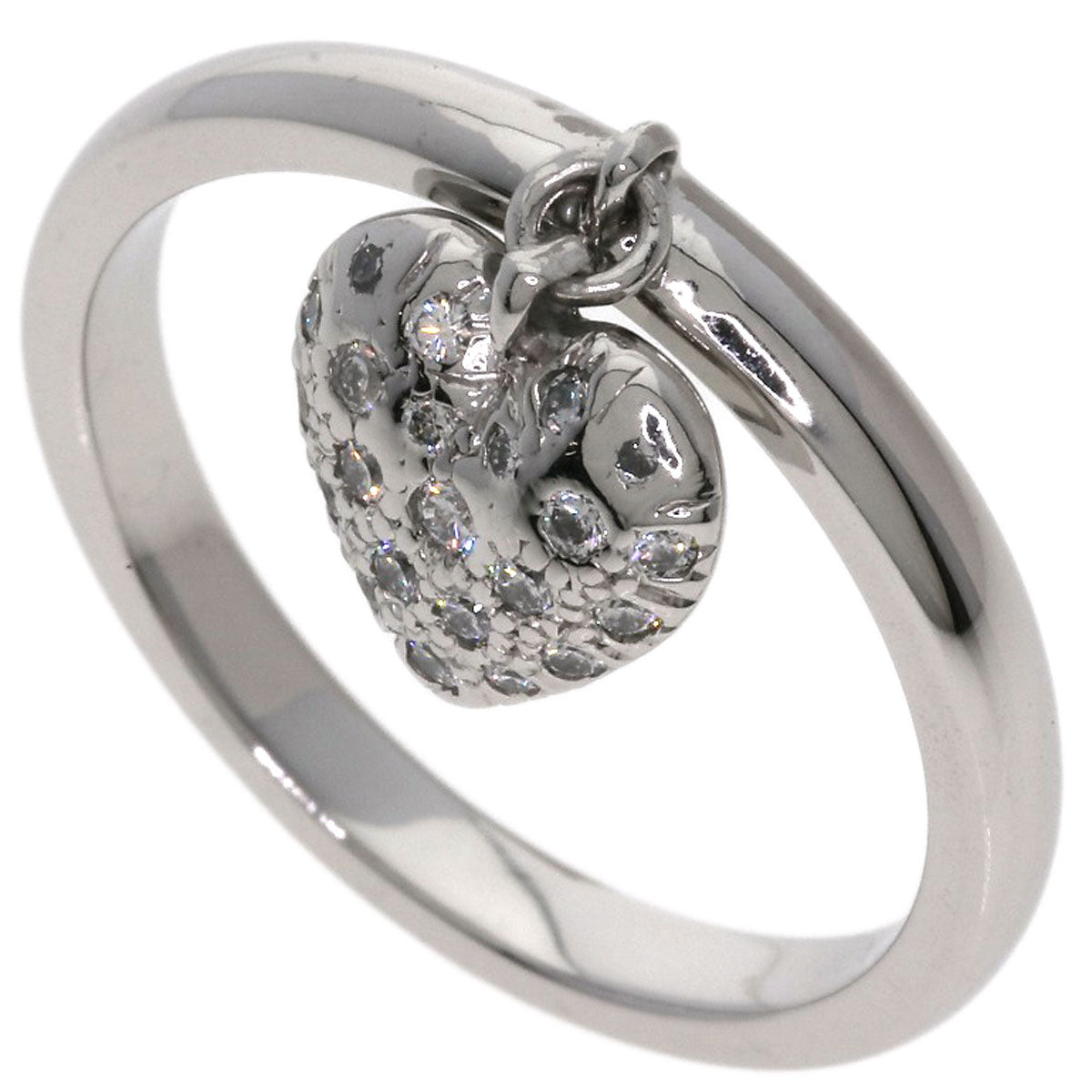 TIFFANY&Co. Paveheart Diamond Ring Platinum PT950 Ladies [Used]