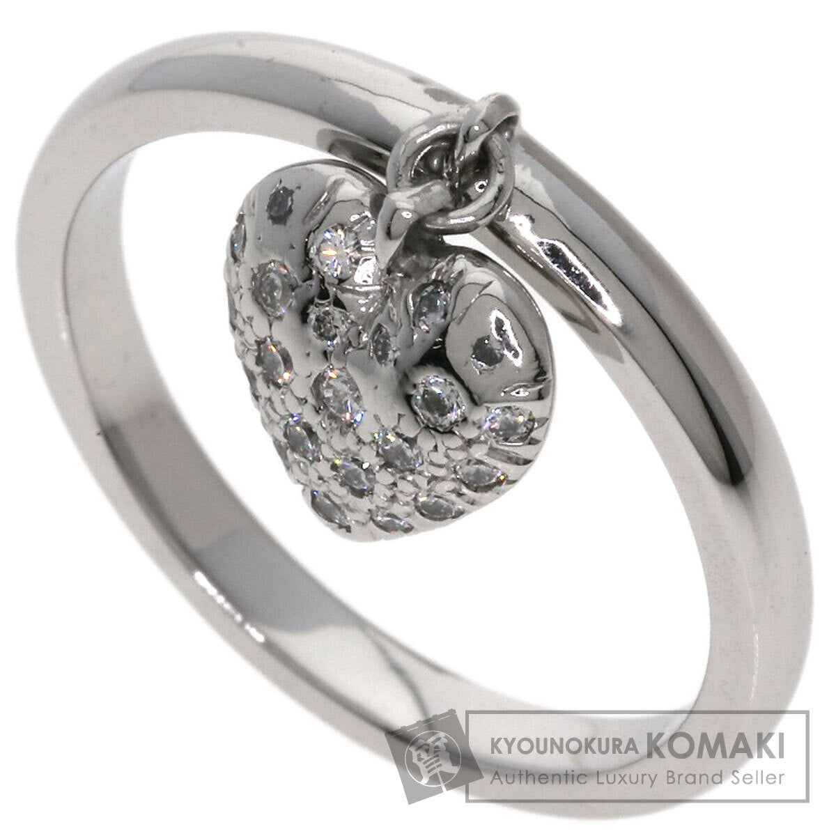 TIFFANY&Co. Paveheart Diamond Ring Platinum PT950 Ladies [Used]