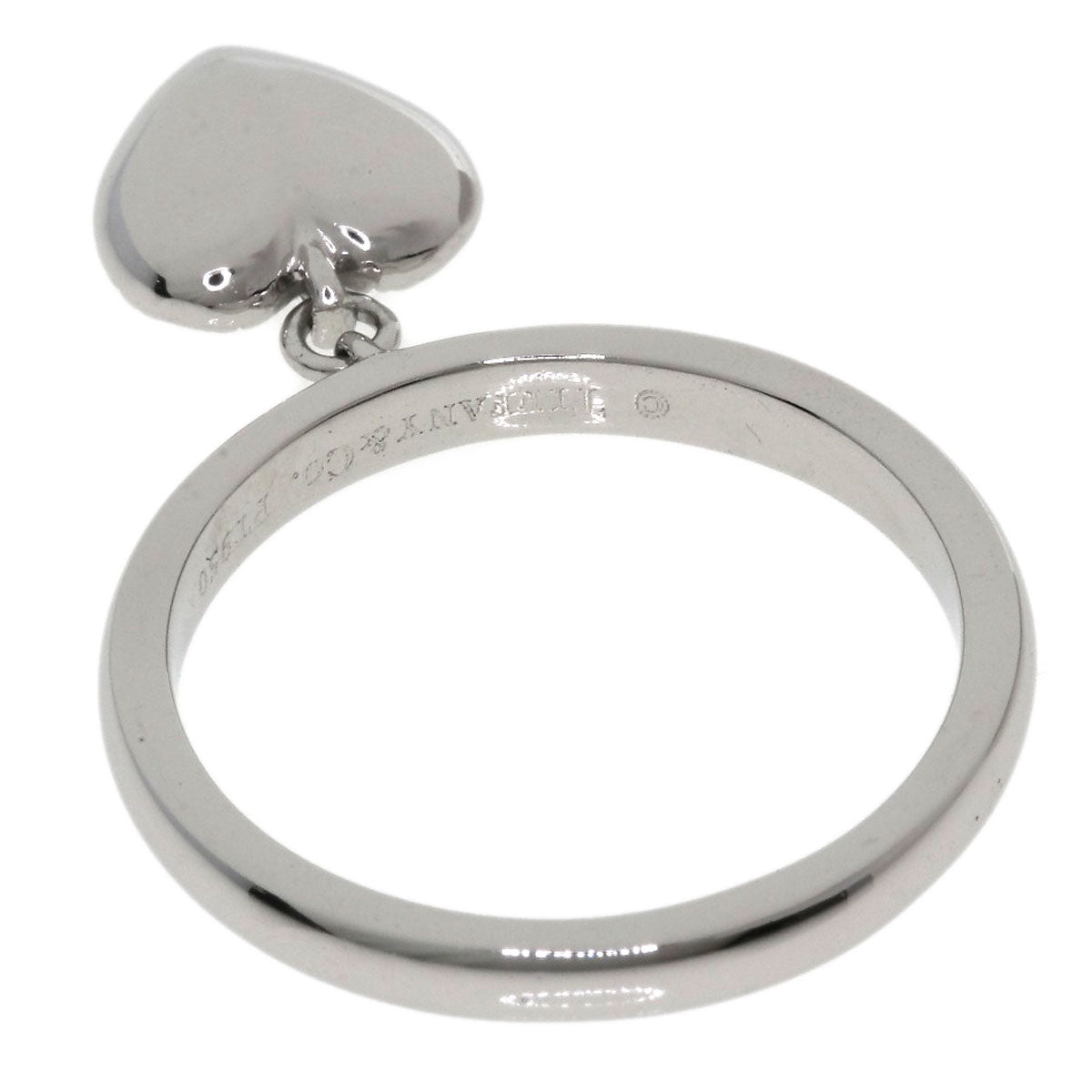 TIFFANY&Co. Paveheart Diamond Ring Platinum PT950 Ladies [Used]
