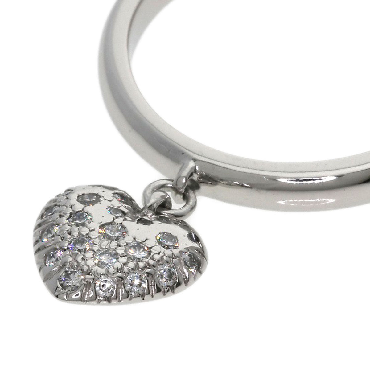 TIFFANY&Co. Paveheart Diamond Ring Platinum PT950 Ladies [Used]