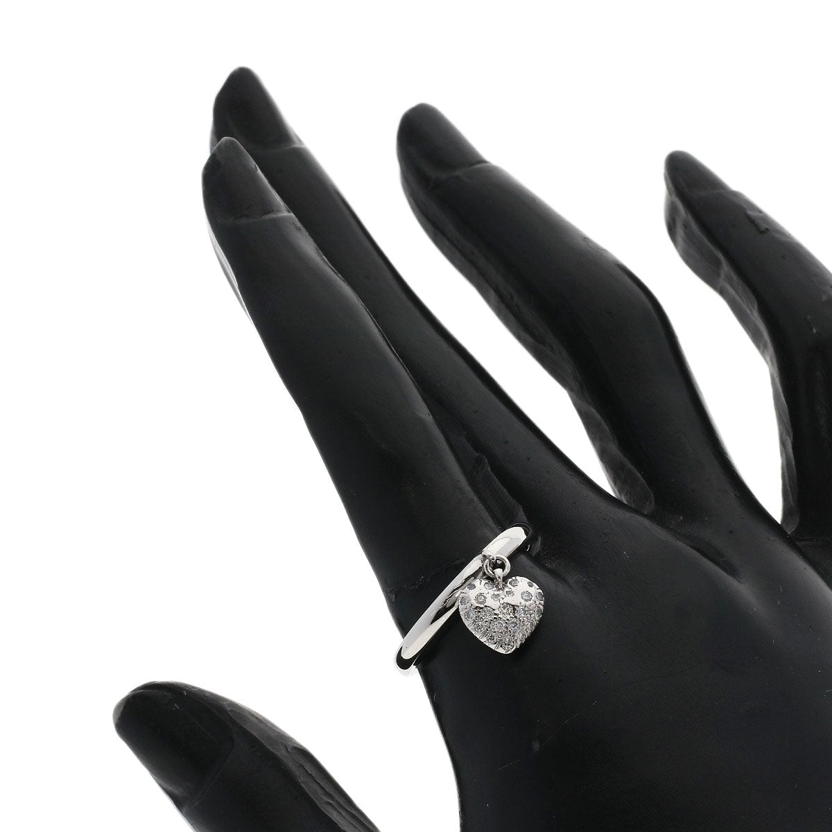 TIFFANY&Co. Paveheart Diamond Ring Platinum PT950 Ladies [Used]