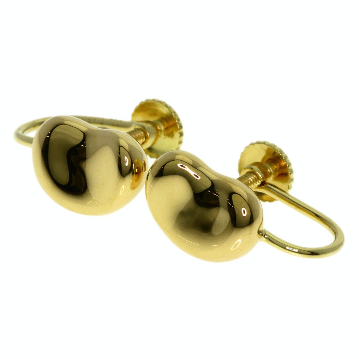 TIFFANY&Co. Bean Earring K18 Yellow Gold Ladies [Used]