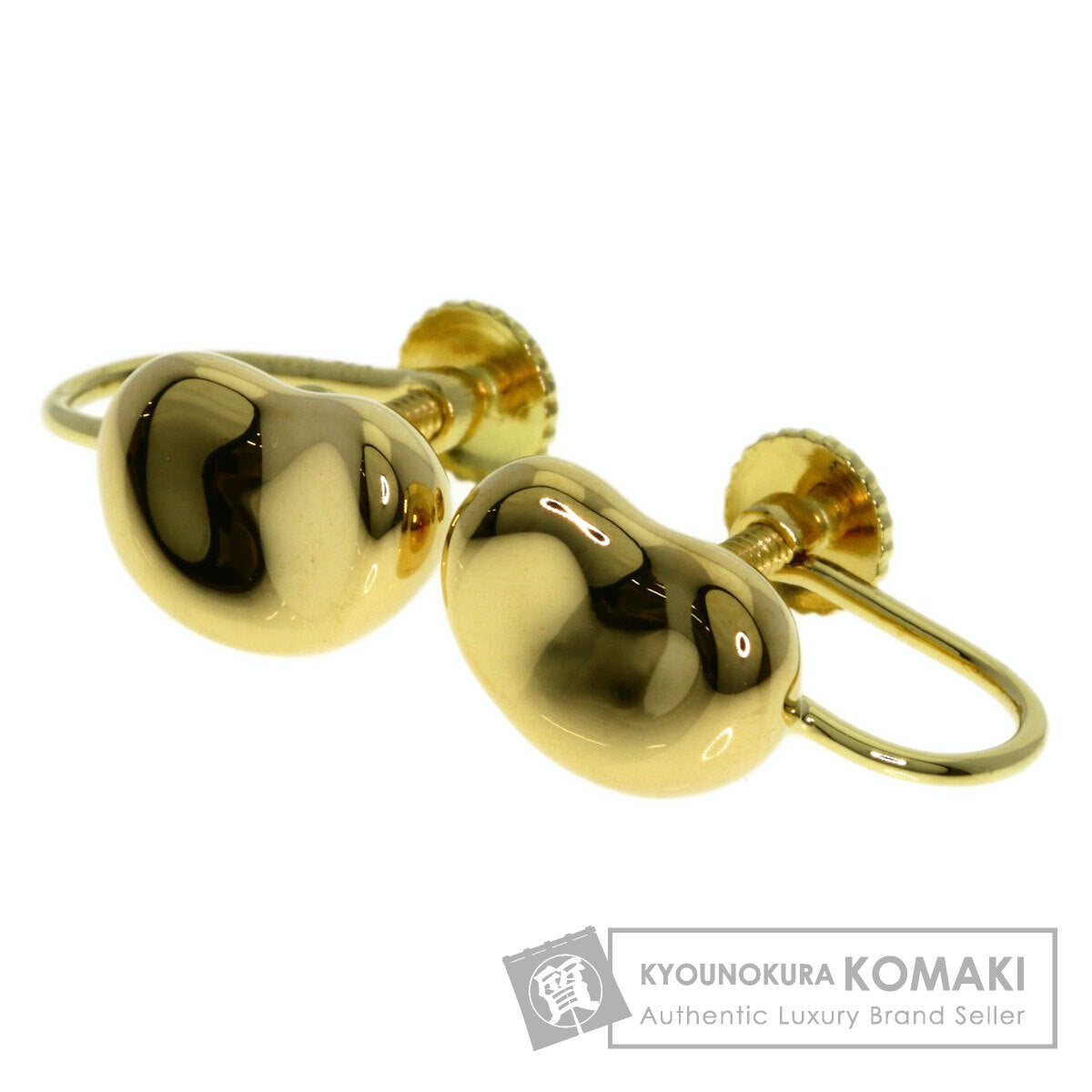 TIFFANY&Co. Bean Earring K18 Yellow Gold Ladies [Used]
