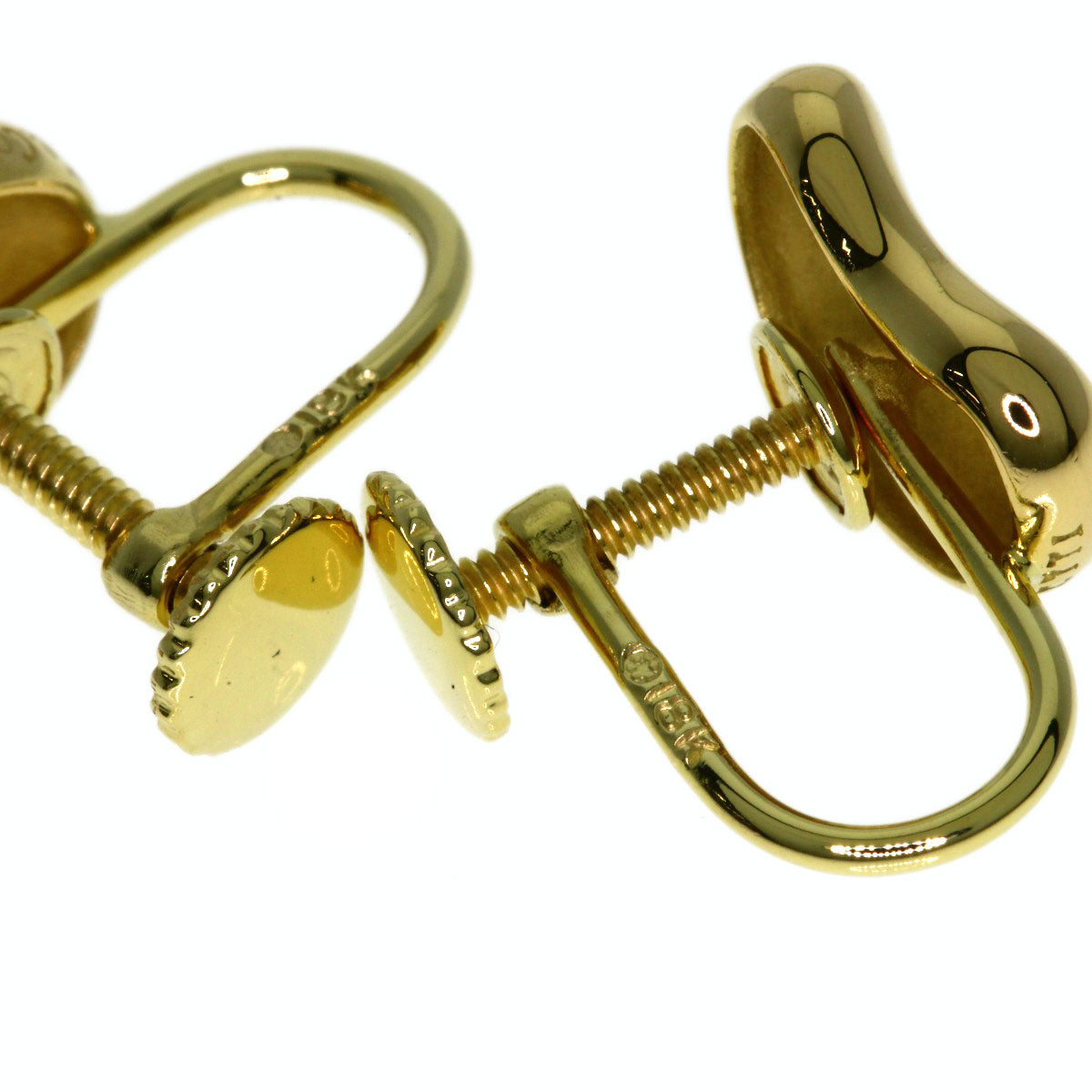 TIFFANY&Co. Bean Earring K18 Yellow Gold Ladies [Used]
