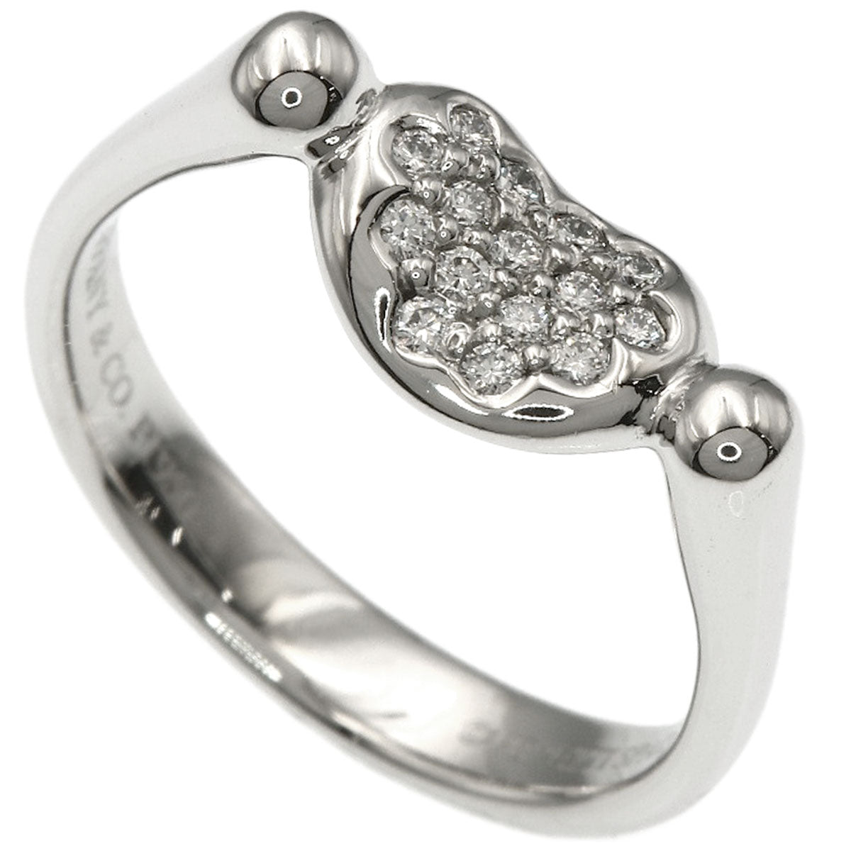 TIFFANY&Co. Bean Diamond Ring Platinum PT950 Ladies [Used]