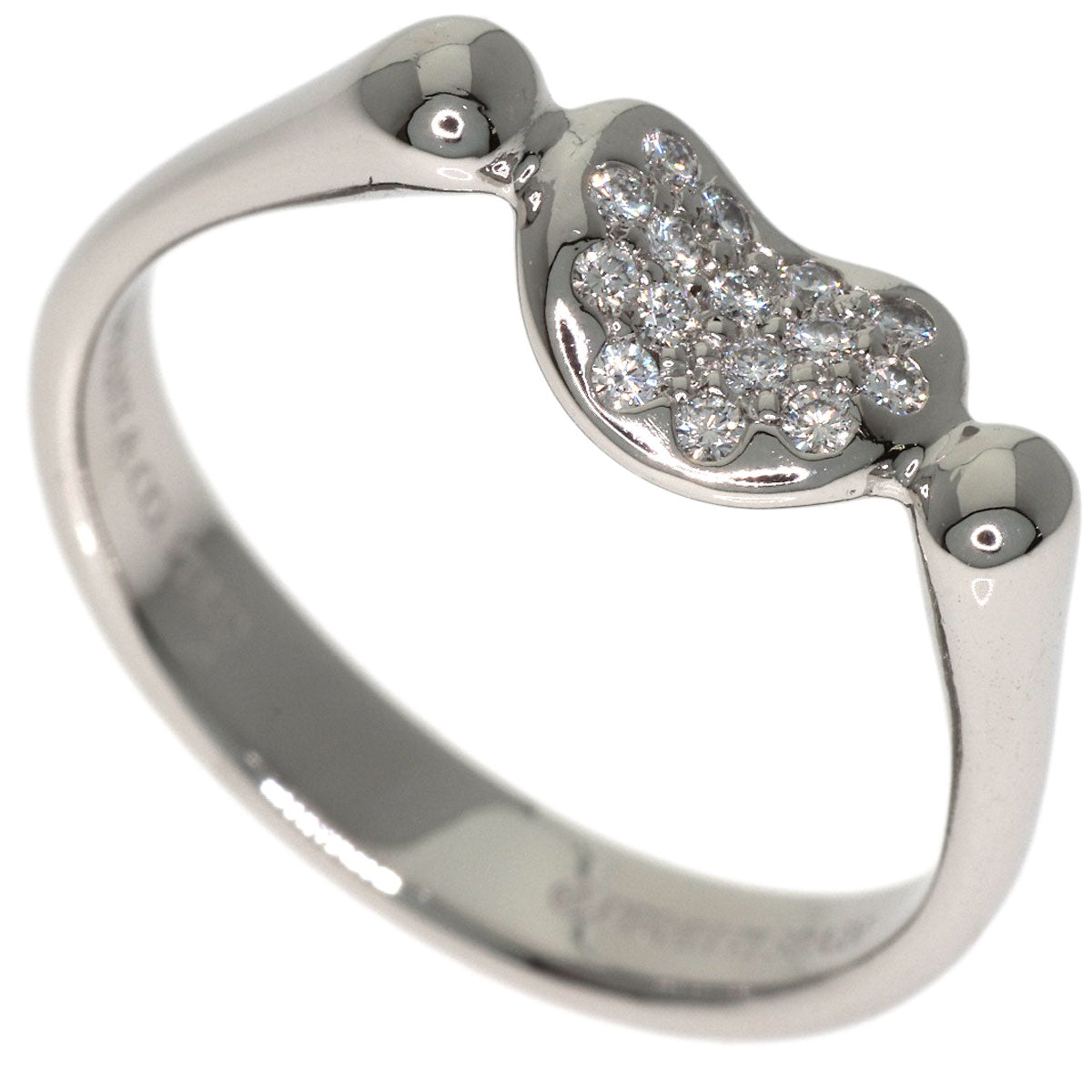 TIFFANY&Co. Bean Diamond Ring Platinum PT950 Ladies [Used]