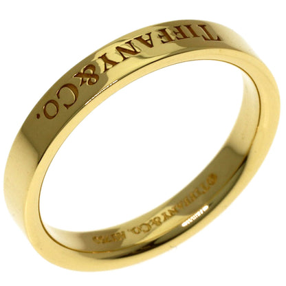 TIFFANY&Co. Flat band Ring K18 Yellow Gold Ladies [Used]