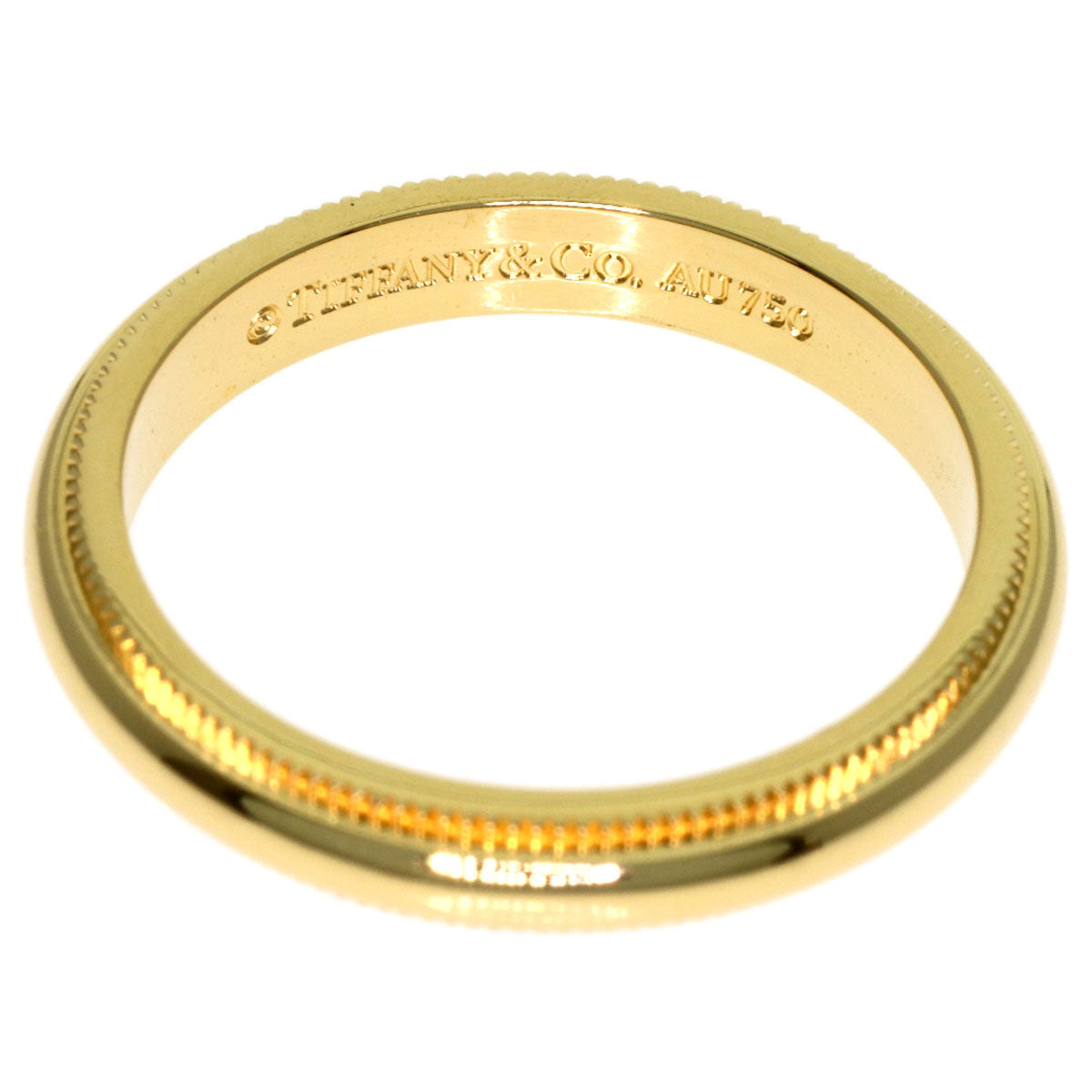 TIFFANY&Co. Milgrain Ring K18 Yellow Gold Ladies [Used]